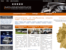 Tablet Screenshot of dreamlimo.de